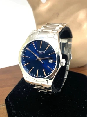 Longines Women's Watch L23864926 Conquest Swiss Quartz Blue Dial Steel 34mm - Image 1 of 4