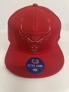 Chicago Bulls Red Flatbill Ultra Game Chromeo Snapback Hat - SIZE: OSFA NWT - Picture 1 of 4