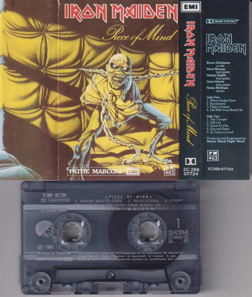 Iron Maiden très  rare cassette K7 audio TAPE - Image 1 of 1