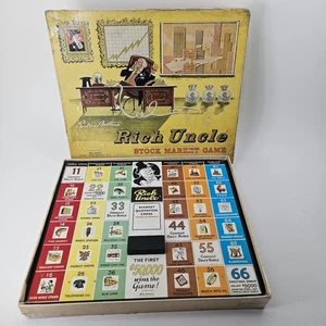 Juego de mesa Parker Brothers Rich Uncle Stock Market 1959 de colección raro difícil de encontrar - Imagen 1 de 5