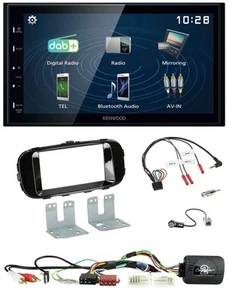 Kenwood 2DIN Bluetooth Lenkrad USB DAB Autoradio für Kia Soul 14-19 Klavierlack - Bild 1 von 10