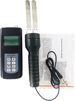 Portable Paper Moisture Meter Analyzer Tester with Two Presentations Range 0~80% - Image 1 of 4