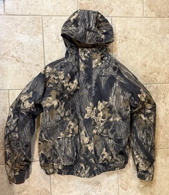 COLUMBIA OMNI-TECH Jacket 3 in 1 Mossy Oak Camo Bomber Break Up Wading Vintage L - Image 1 of 4