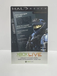 Halo Reach Bonus Content DLC Karte Unscratched Code XBox 360 Recon Helm Upgrade - Bild 1 von 3