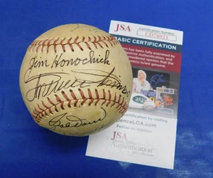 Multi-signed Phillies Wilson Baseball ~ Minnie Minoso, Robin Roberts & More JSA - Picture 1 of 8