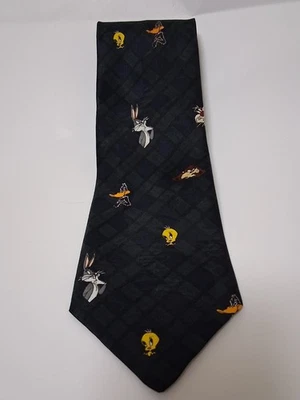 Vintage Looney Tunes Tie with  Bugs Bunny, Taz, Tweety and Daffy Duck. Ex. Cond. - Image 1 of 4
