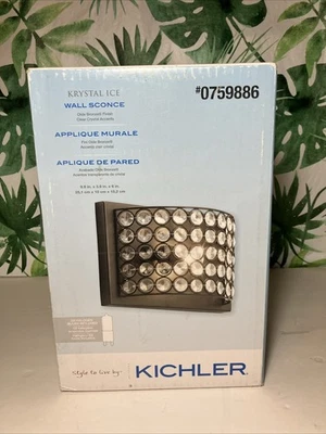 Бра настенное Kichler Krystal Ice бронзовая отделка 0759886 модель 37415 новое в коробке - Изображение 1 из 4