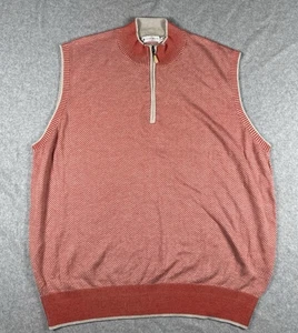 Peter Millar 1/4 Zip Golf Sweater Vest Men’s Large - Picture 1 of 15