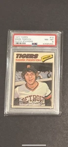 1977 Topps Mark Fidrych Cloth Stickers #15 PSA 8 - Picture 1 of 2