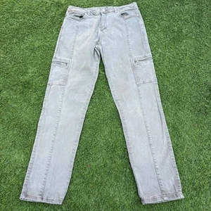 Mint Velvet Womens Cargo Jeans UK Size 12R Pockets Casual Zip Fly - Picture 1 of 17