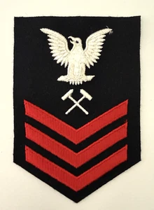 US Navy Rating Rank Patch Petty Officer First Class Blacksmith/Shipfitter - Picture 1 of 3