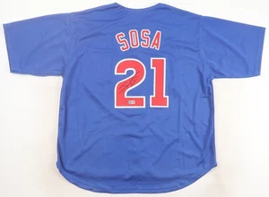 Sammy Sosa Signed Custom Jersey - Beckett COA - Chicago Cubs - Picture 1 of 3