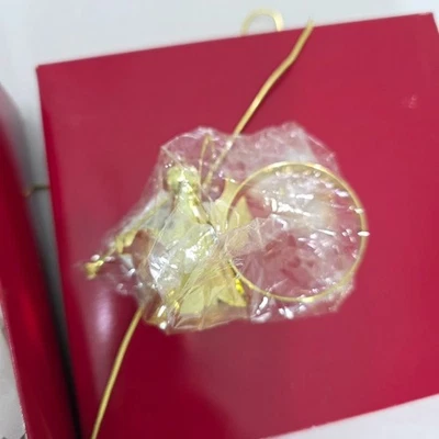 Juego de 12 servilleteros Kemp & Beatley Angel chapados en latón/oro cena navideña Foto 1 de 4