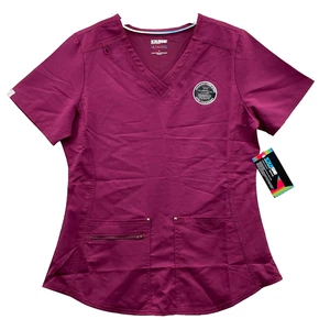 ScrubStar Scrub Top Women's Medium V-Neck Medical Professional Uniform Workwear - Picture 1 of 10