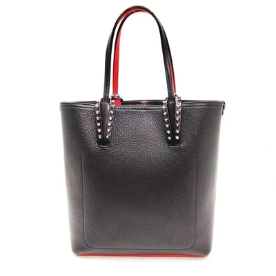 NO TARIFF Christian Louboutin Tote Bag Black Leather 3292192 - Image 1 of 4