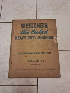 Wisconsin Models VE4 VF4 Instruction Book and Parts List - Picture 1 of 1