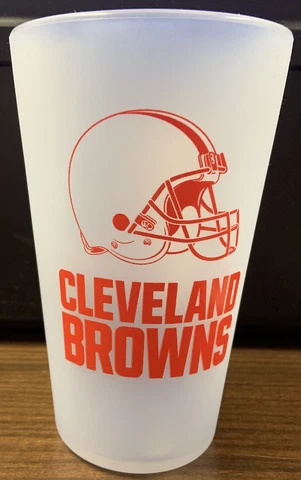 CLEVELAND BROWNS ICICLE 16 OZ SILICONE PINT GLASS NEW WINCRAFT 🐶 Cover