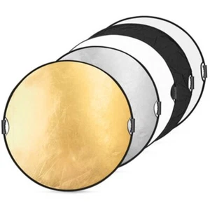 US 43" 5 in 1 Handheld Foldable Disc Reflector Photograph Studio Light Reflector - Picture 1 of 10