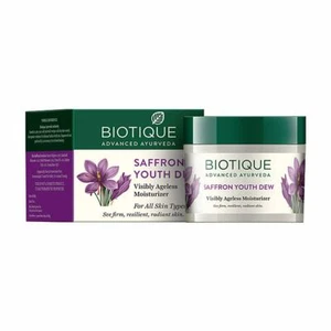 Biotique Ayurveda Saffron Youth Anti-Ageing Moisturizer Cream 50 Gram - Picture 1 of 6