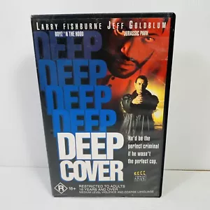 Deep Cover VHS Ex Hire Larry Fishburne Jeff Goldblum - Picture 1 of 8