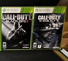 Lot of 2~XBOX 360~CALL OF DUTY: BLACK OPS 2 & GHOSTS (2-Disc)~Both Tested~VG+