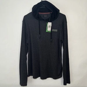 Buffalo David Bitton Hoodie Sweatshirt Mens Size S Small Gray Long Sleeve NWT - Picture 1 of 12