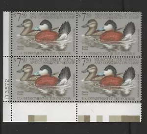 PLATE BLOCK OF US Duck Hunting Stamp (#RW48) MNH - Picture 1 of 4
