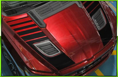Hood Blackout Racing Stripes 10 - Fits - 2019 and up Ram 1500 - Изображение 1 из 4