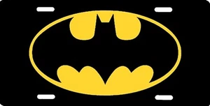 Batman Logo DC Comics Officially Licensed Logo Aluminum License Plate Sign NEW - Picture 1 of 1