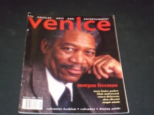 1995 FEBRUARY VENICE MAGAZINE - MORGAN FREEMAN FRONT COVER - O 12280 - Picture 1 of 2
