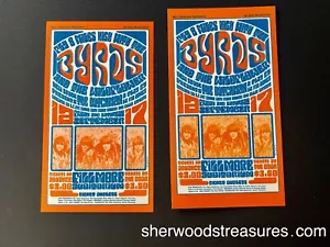 BG 28 BYRDS 1966 FOLLETO Y POSTAL 6′′ X 93/8′′ WES WILSON CASI NUEVO- - Imagen 1 de 5