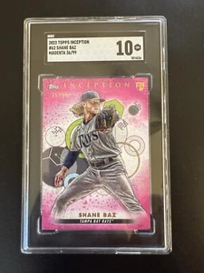 2022 Topps Inception #62 Shane Baz Pink /99 SGC 10 - Picture 1 of 2