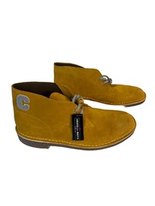 Clarks Originals Desert Uomo 10M Senape Scamosciata Unica Applique C NUOVO - Foto 1 di 9