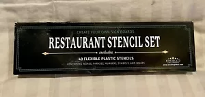 Restaurant Schablonen Set Schilder Tafel 40 Kunststoffschablonen NEU - Bild 1 von 3
