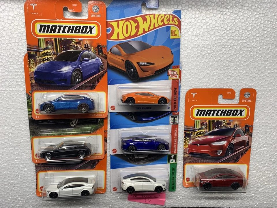 hot wheels matchbox lot Of 7 Teslas.                                        [122 - Image 1 of 4