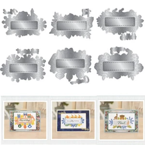 Fall Christmas Labels Metal Cutting Dies Album Stencils Embossing Paper Crafts - Picture 1 of 12