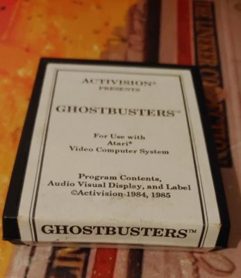 Ghostbusters (Activision 1985) for ATARI 2600 VCS (Modul) working white good - Bild 1 von 2