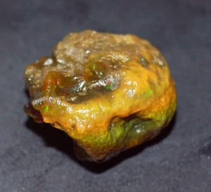 50.40 Ct Certified Natural Ethiopian Black Opal Welo Fire Rough Loose Gemstone - Picture 1 of 7