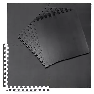 6PCS 24 x 24"High Density EVA Foam Interlocking Floor Mat Gym Mat Puzzle Locking - Picture 1 of 12