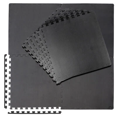6PCS 24 x 24"High Density EVA Foam Interlocking Floor Mat Gym Mat Puzzle Locking - Image 1 of 4