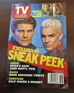 TV Guide Angel Sneak Peek September 6-12 2003 Ships free Excellent condition - Imagen 1 de 2