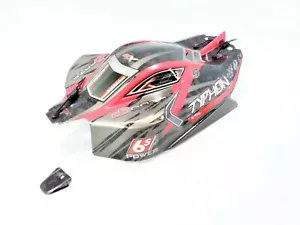 Neu v5 Arrma Typhon 6s BLX rot schwarz werkseitig bemalt Karosserieschale mit Bodyclips - Bild 1 von 6