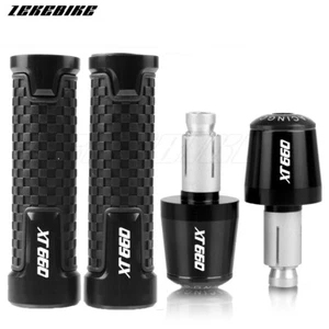 Motorcycle Handle Grips Handlebars Hand Bar End Caps For Yamaha XT660/X/R/Z New - Picture 1 of 8