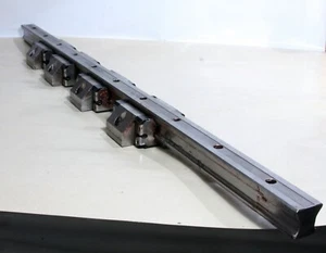 Linearführungsschiene 81 cm mit 4X R166579420 Bosch Rexroth Kugelschiene Läuferblock - Bild 1 von 3