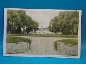 Cartolina d'epoca VIRGINIA 1926 ingresso verde bowling, Monte Vernon - Foto 1 di 2