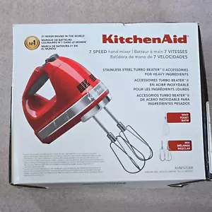 KitchenAid 7-Speed Hand Mixer, Empire Red, Model KHM7210ER - Picture 1 of 6