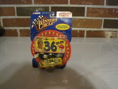 2001 WINNER'S CIRCLE NASCAR #36 KEN SCHRADER LICENSE PLATE COLLECTION-M &M'S-NEW - Image 1 of 4