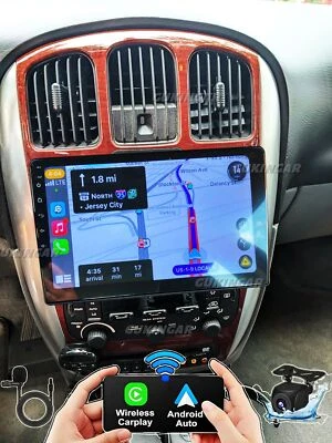 For Chrysler Town & Country 2001-2007 Car Radio Android 13 Carplay GPS FM Stereo Foto 1 de 4