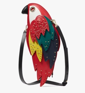 Kate Spade RIO PARROT Embellished Multi-Color Leather Clutch Crossbody Bag $458 - Picture 1 of 18