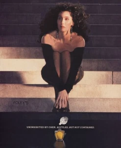 1989 Uninhibited Cher Parfum 1-seitige MAGAZINANZEIGE - Bild 1 von 1